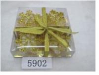 Свеча снежинки 4 шт. в кор. подарочн