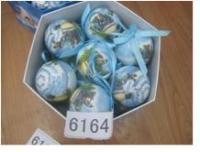 Набор новогодних шаров бело-голубые в кор.2125Н