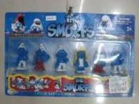 Набор фигурок 6шт. Смурфики  на картоне 6523810685600