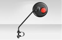 Зеркало заднего вида модель FS-501 со светоотраж. стальное чёрное