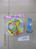 Набор для праздника 10шт. стаканы+вилки+тералки большие и маленькие