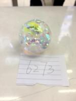 Мячик попрыгунчик прозрачный 6,5 см 1/12   6273