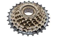 Трещотка KW-664 6 скоростей, 14-28Т, сталь, чёрно-коричневая