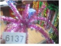 Новогодний фонтан мишура цветная