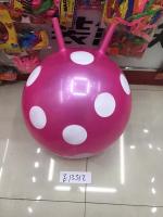 Мяч с рогами в горошек большой Е13312