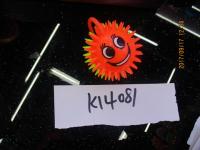 Мяч 14081 массажный со смайликом на вер. К14081  24шт.уп.