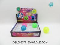 Мячик 688377 звук, свет 12шт.уп 70мм. цена за1шт.
