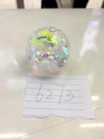 Мячик попрыгунчик прозрачный 6,5 см 1/12   6273