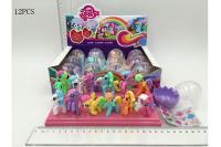 Пони 8205Ф в яйце микс с наклейками 12шт.уп. Т757-Н424 цена за 1шт.