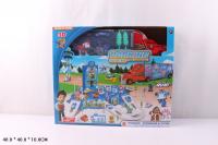 Гараж с мащиной автовозом +фигурки в кор. Q726-Н06067