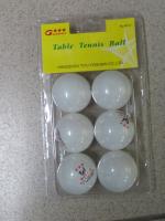 Набор мячей для наст.тенниса 6 шт. под пластиком № 6013