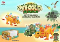 Динозавр на р/у 7587 Трицератопс музыкальный в коробке А224-Н08077