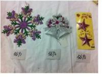 Новогодняя Подвеска звёздочка 3шт. 9см