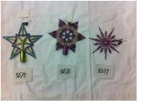 Новогодняя Снежинка с лучами на подвесе 17 см