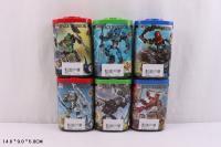 Конструктор 998-75 бионикл в тубе 6 видов воины-роботы А205-Н26032