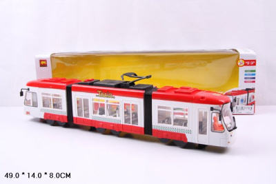 Трамвай 1258 гармошка двусторонний на бат.в кор. А425-Н01024