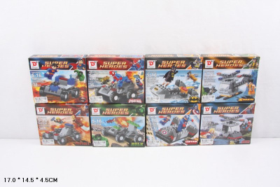 Конструктор Супер Герои в ассортименте в кор.8 видов I770-Н26010