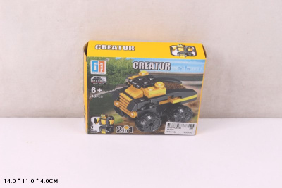 Конструктор 123-76 в кор. 43детали 2в1машина инер. А005-Н26040