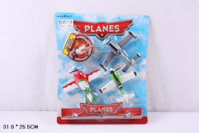 Самолеты 3 шт. на картоне инерция  А942-Н09171