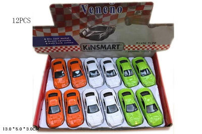 Машина метал.инерционная с откр.дверьми в дисплее 1/12 K056-H24001