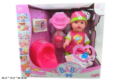 Пупс 001-16 многофункц. с горшком и памперсом  J120-H43115