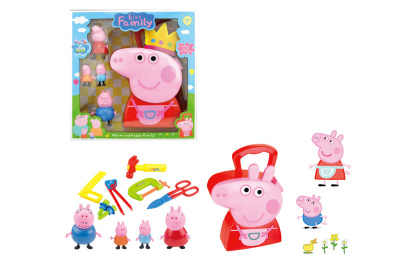 Набор игровой семья с аксессуарами в сумочке коробка Z876-H24023