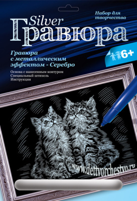 Гр-119 Гравюра с эффектом серебра 