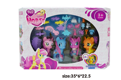 Лошадка 3211В Набор Моя маленькая пони 4шт с акс. Т757-Н42166