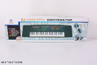 Синтезатор 0887 37клавиш в кор. 220 V с микрофоном S475-Н29192