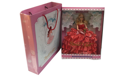 Кукла 10 в шикарном платье в кор., падарочный пакет D966-H43689