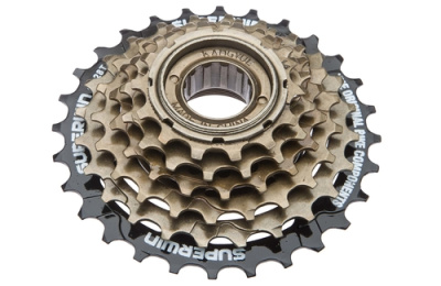 Трещотка KW-664 6 скоростей, 14-28Т, сталь, чёрно-коричневая