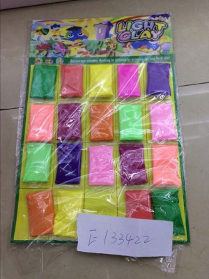 Масса пластилиновая,прыгающяя в пак. светящ. 1/20 на картоне Е13422