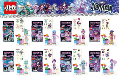 Конструктор девочки-монстры в кор.миск 8 видов А542-Н26037