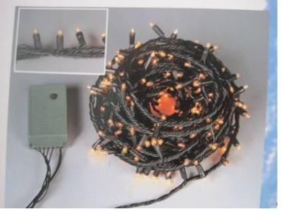 Гирлянда новогодняя 8068 100 ламп с контроллером (зеленый провод)