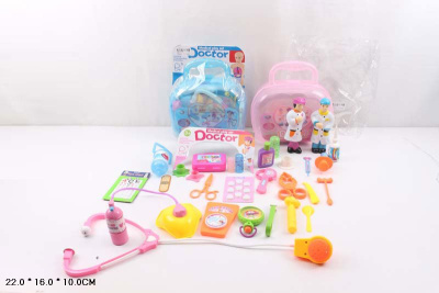 Набор доктора в чемодане с фигурками на картоне I140-Н34166