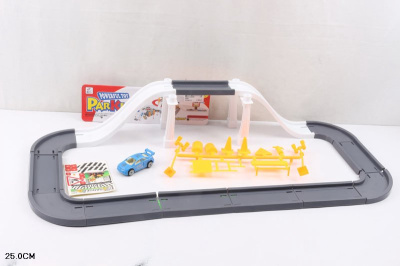 Гараж 6688 парковка-конструктор с машинкой в пакете  R652-Н24005