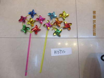 Вертушка 13732 малая на палочке 6цв. К13732