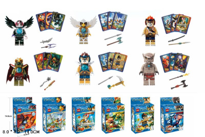 Конструктор 3701-6 в кор.герои с аксессуарами микс Е518-Н26073