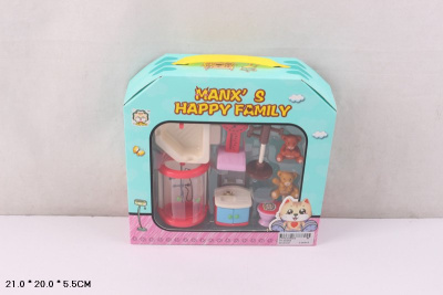 мебель 033 Ванная в чемоданчике с фигурками С775-Н35003¶