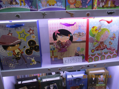 Пакет подарочный с рисунком микс большой К13932