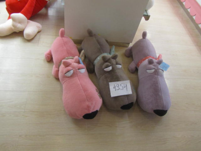 Такса 4954 мягкая собака 65 см подушка розовая