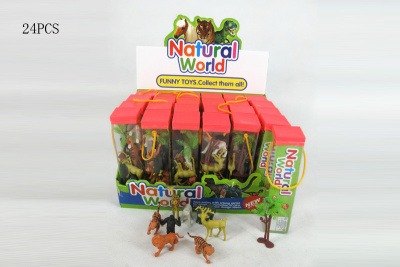 Животные ДИКИЕ в тубусе дисплей 24шт.уп.  C823-H42272