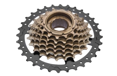 Трещотка TM-1007CHQB DNP 7 скоростей 14-32T чёрно-серая (Gun Gray)