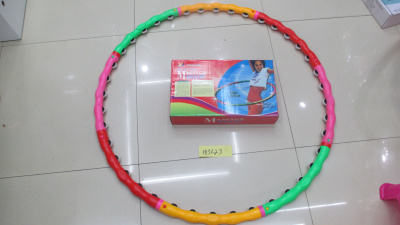 Обруч массажный с колёсами  в кор. Н13623