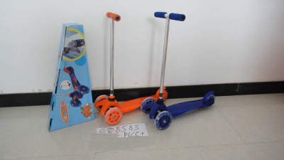 Самокат 08611 три колеса (два впереди) С08611 в кор. кол.РVC