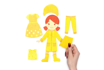 Одежда по цветам фетр 1270 (2)