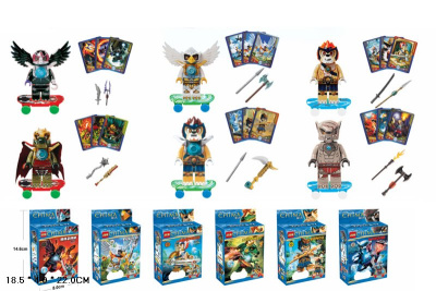 Конструктор в кор.герои на скейтах микс Е518-Н26072